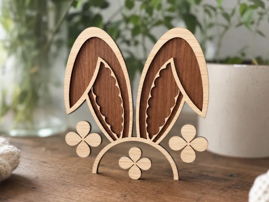 Bunny Ears - Decorative Laser Cut Design