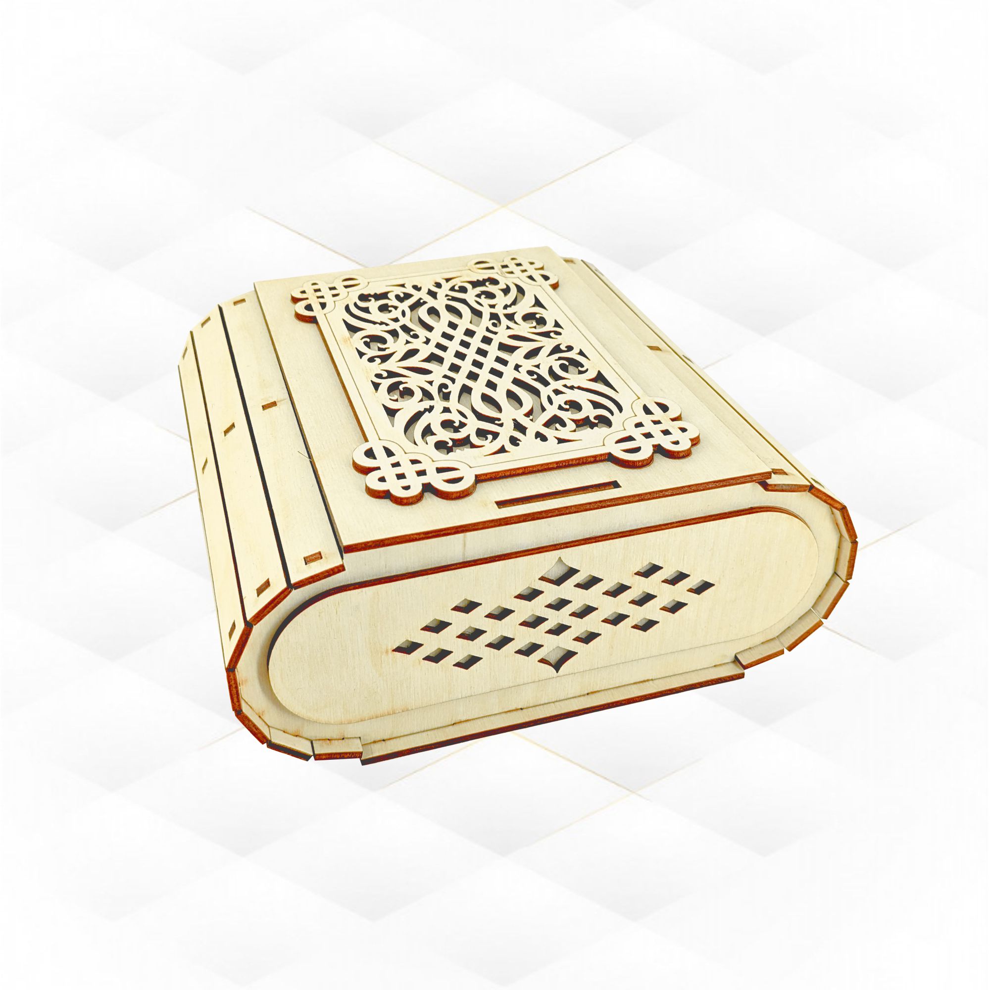 [Laser cut and engrave] Gift Jewelry Box Decoration Laser Cut Template, Storage Case, Laser Cutting Design