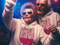 [DTF Printing,Heat Press] White Hoodie Featuring Forever Wild Graphic Print