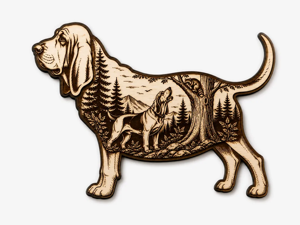 Bloodhound Scenic Cut and Engrave
