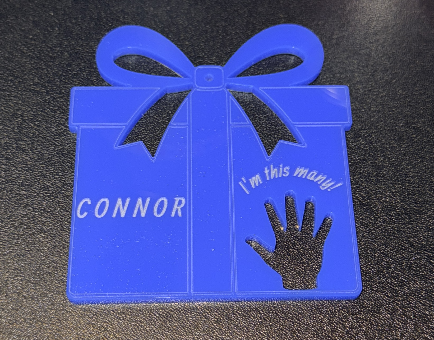[Laser cut and engrave] I'm This Many! Kid's Birthday Decoration
