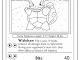 [Laser cut and engrave] Wartortle Pokemon Trading Card Wall Art