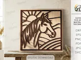 [Laser cut and engrave] Farm Signs Bundle. Farmhouse Wall Decor Lasercut Files. Layered Wooden Country Sign. Farm Animals SVG. Nature Scene. Home Decoration. Rustic