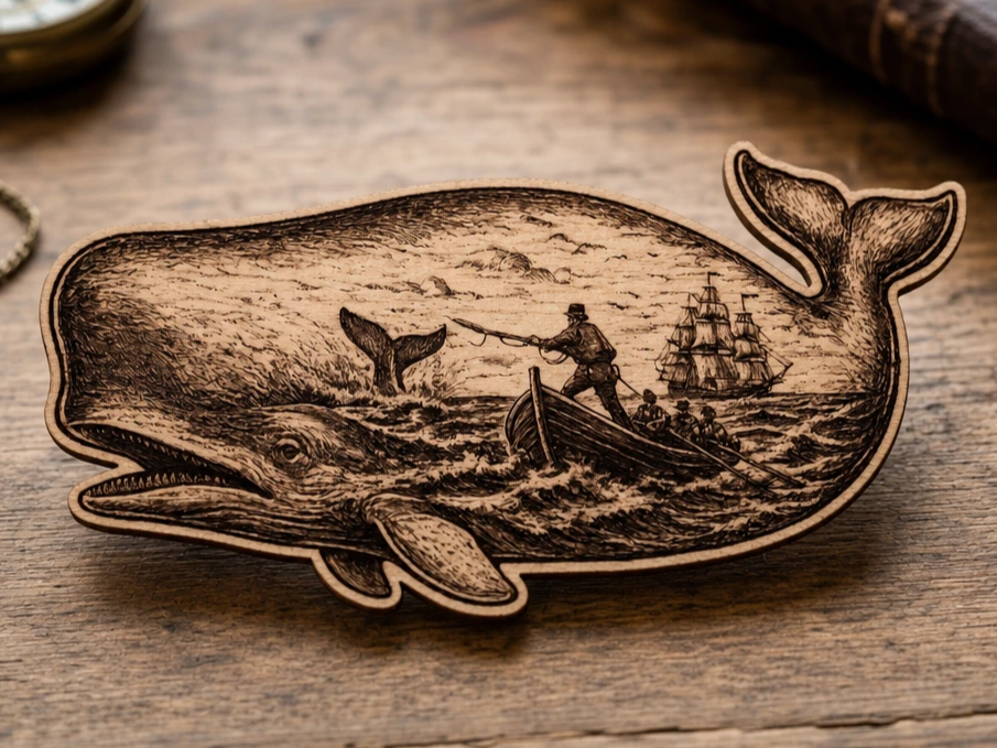 Walfänger - Moby Dick Walfang (wandbild)