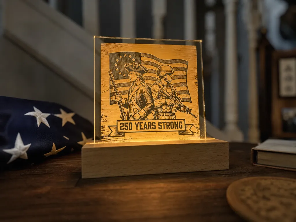 250th Anniversary Night Light - Acrylic Commemorative Display