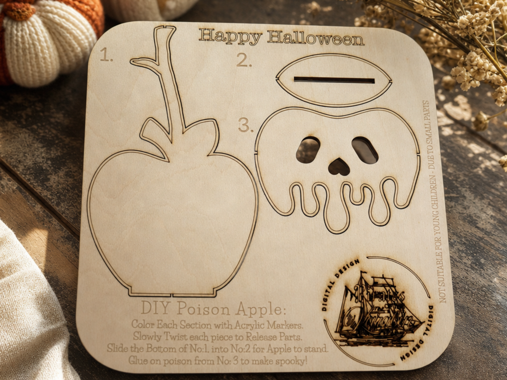 Happy Halloween Poison Apple Craft Kit