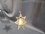 [Laser cut and engrave] Ornements de Noël en bois à suspendre avec motifs festifs