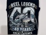 [DTF Printing] Reel Legend 40th Birthday Fishing Graphic T-Shirt