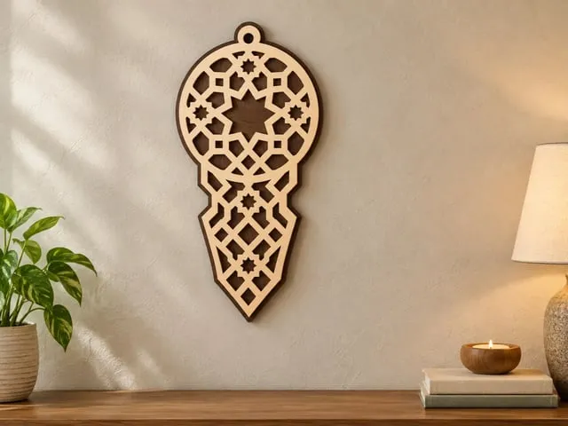 Decorative Wooden Geometric Pattern Wall Art & Home Decor