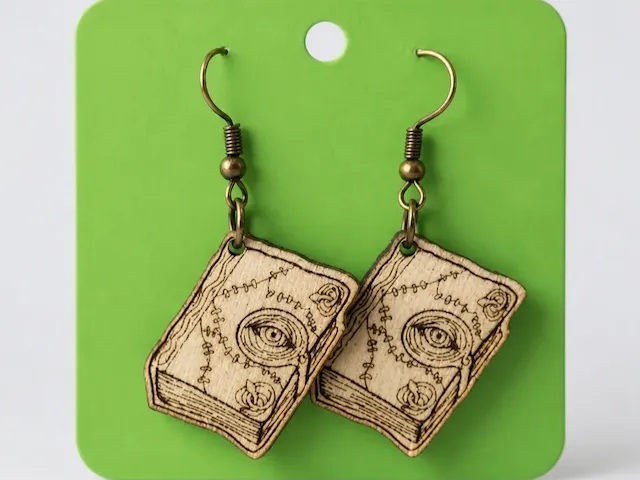 hocus pocus spell book earrings