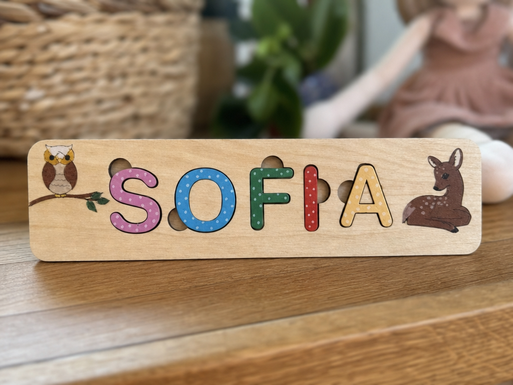 Puzzle prénom en bois
