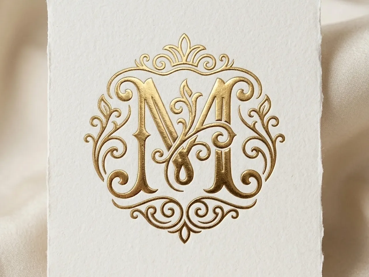 [Laser cut and engrave] Decorative M Monogram – Artistic Ornamental Initial for Elegant Weddings, Laser Cut Signs, Engraving, Invitations & Personalized Décor