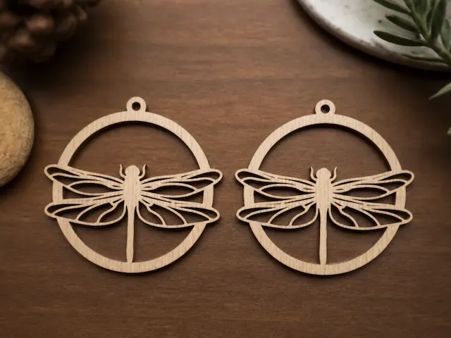Dragonfly Circular Pendant Charms