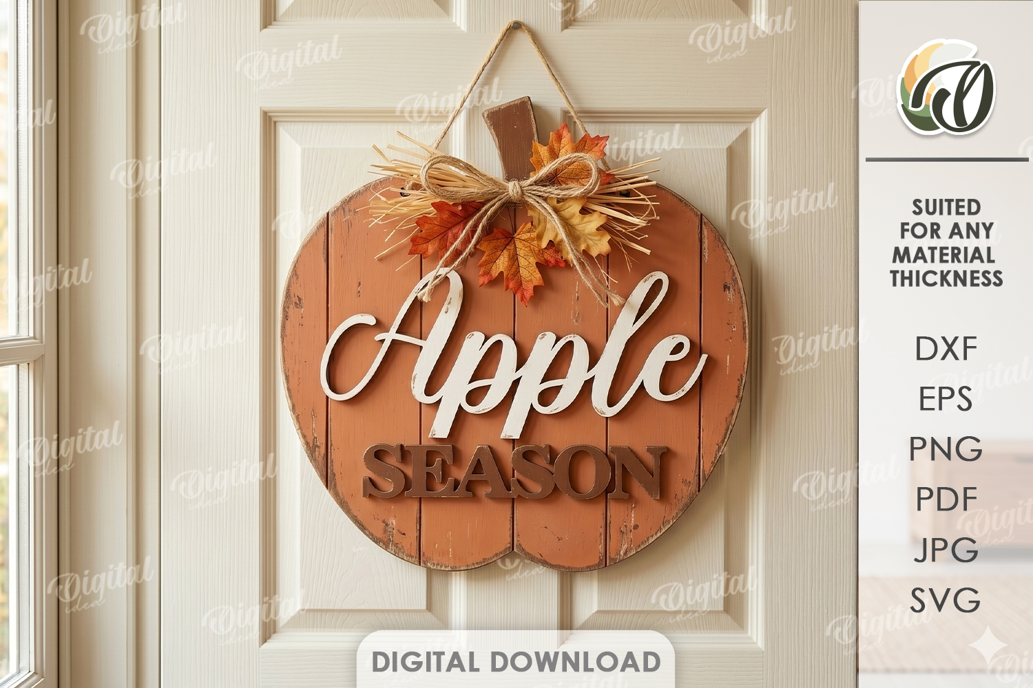 [Laser cut and engrave] 3D Rustic Fall Wall Signs Bundle. Pumpkin Door Hanger Laser Cut File. Autumn Farmhouse Decor SVG. Welcome Sign. Fall Quotes. Leaves