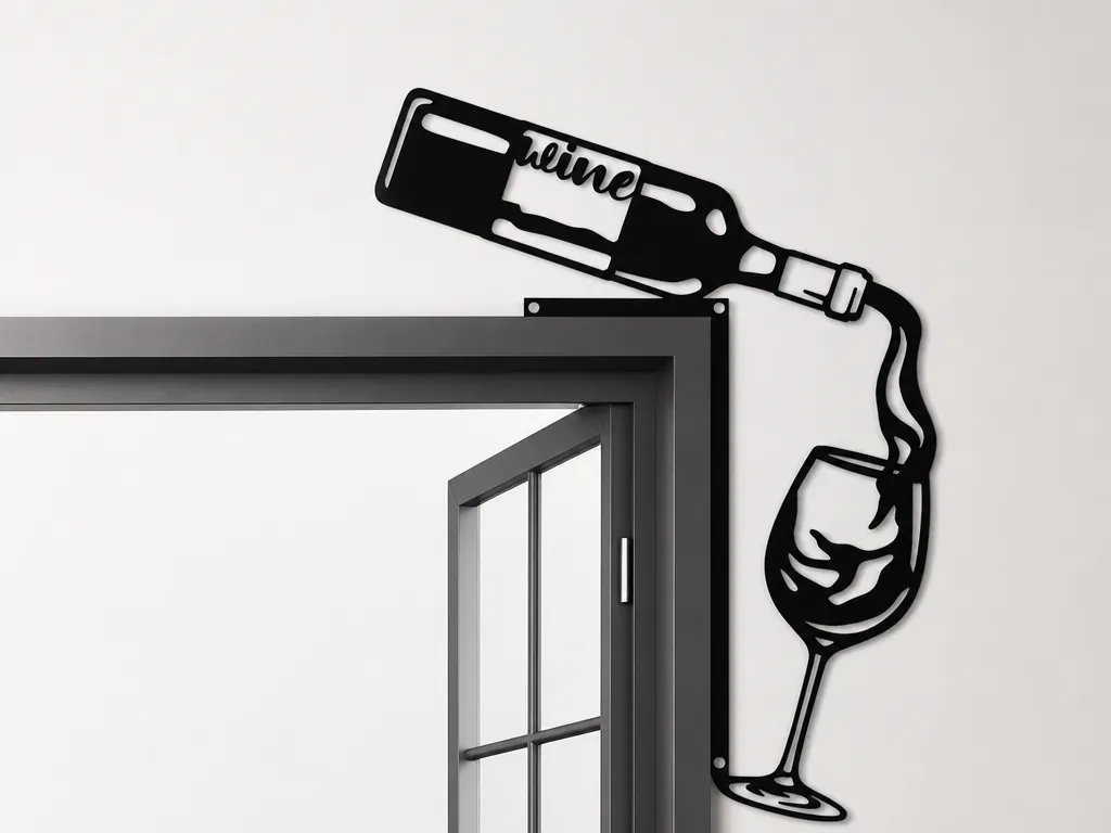 Pouring Wine Corner Wall Art kitchen wall art and decor idea