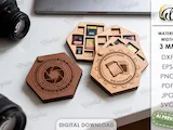 [Laser cut and engrave] SD Card Holders Bundle. Memory Card Case Laser Cut. Camera Memory Organizer. Photographer Storage SVG. Organizer Laser.  Glowforge Files