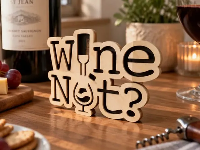 Wine Not? a fun conversational sign for the wine lovers