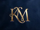 [Laser cut and engrave] KM Elegant Signature Interwoven Monogram