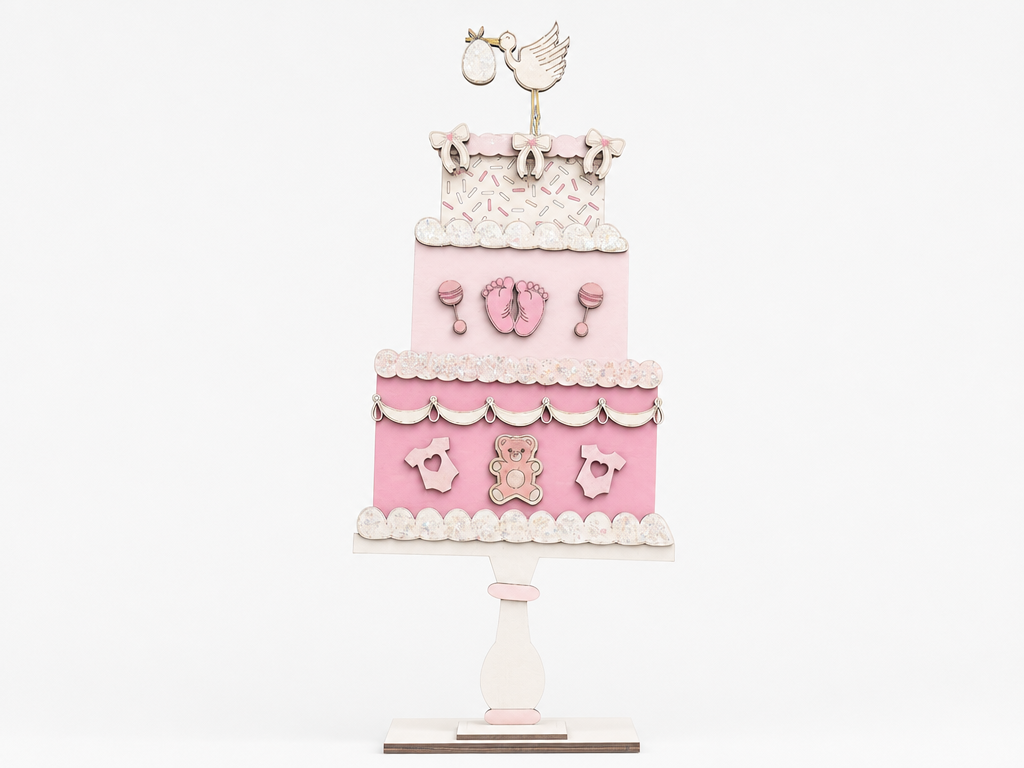 Baby Shower Cake Decor Centerpiece