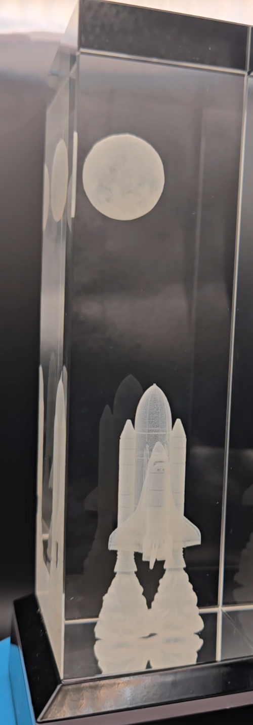 [Laser cut and engrave] NASA Space Shuttle Launch Illustration