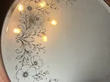 [Laser cut and engrave] Round hand mirror with floral vine etching