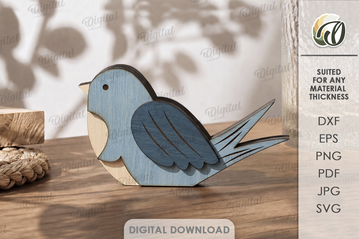 [Laser cut and engrave] 3D Animal Shelf Sitters Bundle. Home Wildlife Decor Lasercut File. Nursery Bookshelf Decoration. Butterfly. Turtle. Whale. Snail. Bird stand