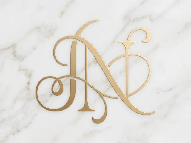 JN Refined Signature Beauty & Cosmetic Monogram Logo – Stylish Initials for Skincare, Makeup, Fashion, Boutique Branding & Premium Packaging