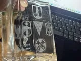 [Laser cut and engrave] U.S. Army Eagle Glass Whiskey Decanter