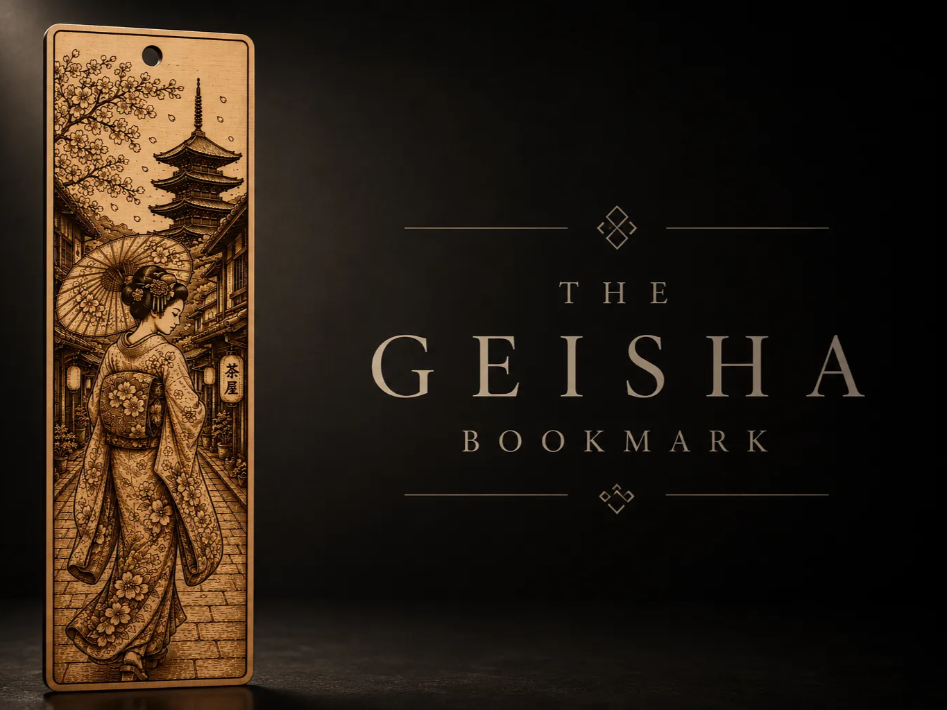 The Serene Geisha Bookmark