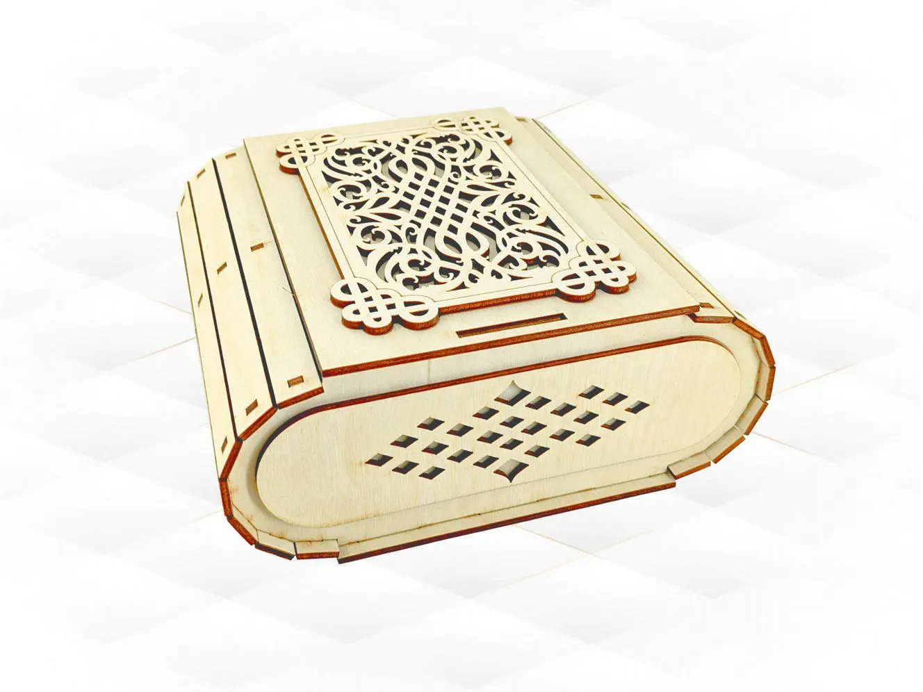 Gift Jewelry Box Decoration Laser Cut Template, Storage Case, Laser Cutting Design