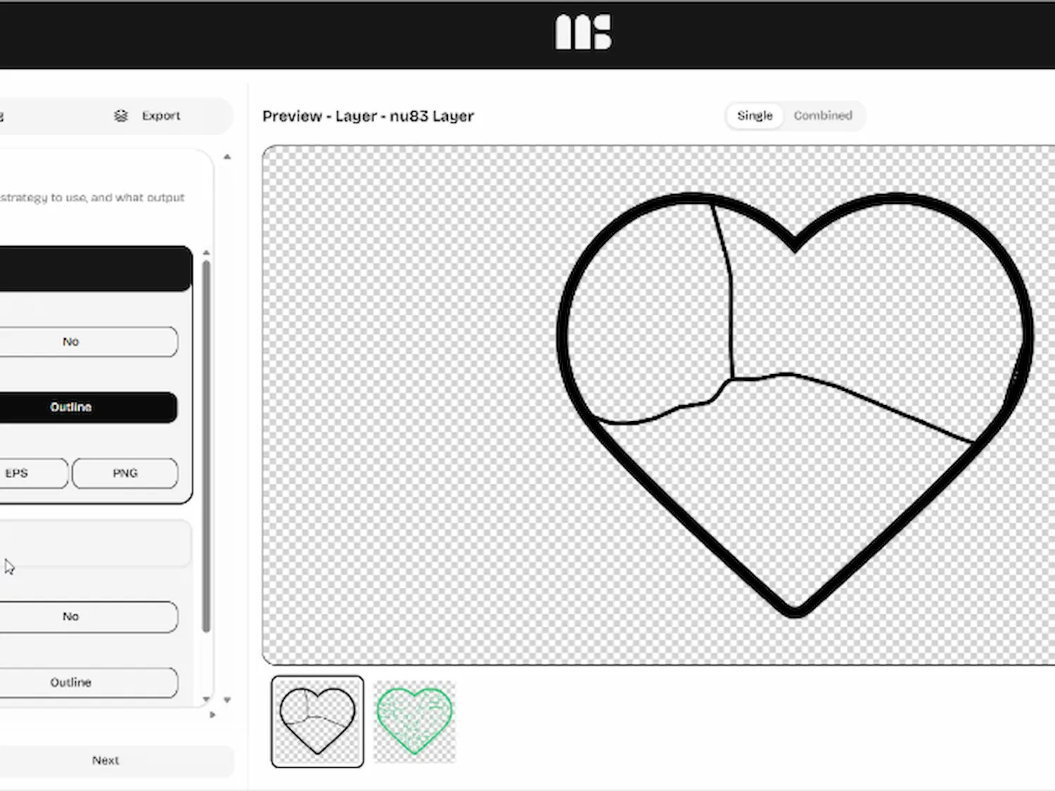 Mural with three heart-shaped city maps and personalized names / so far and yet so close instruction: step 3 - Export created maps as svg