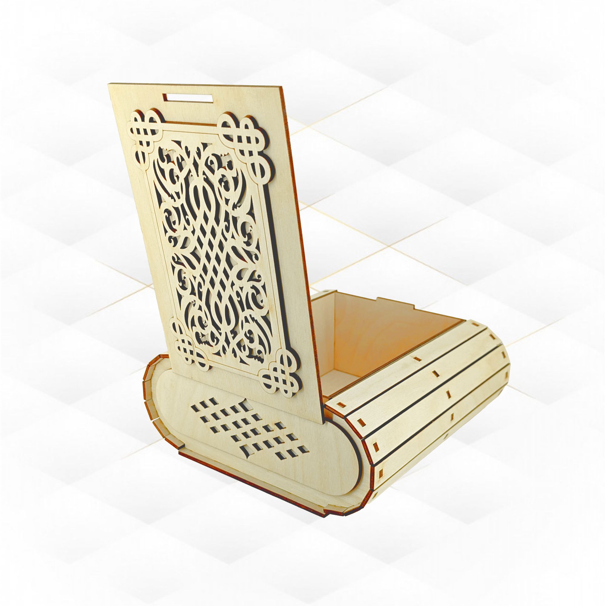 [Laser cut and engrave] Gift Jewelry Box Decoration Laser Cut Template, Storage Case, Laser Cutting Design