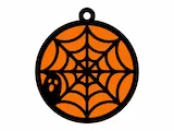[Laser cut and engrave,Other] Halloween Hanging Ornaments with Pumpkin, Bat, Spiderweb, and Ghost Motifs
