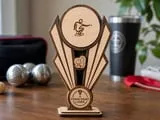 [Laser cut and engrave] Trophée en bois pour tournoi de pétanque