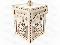 [Laser cut and engrave] Gift Box Bee Laser Cut Template, Honey Storage Case, Laser Cutting Design