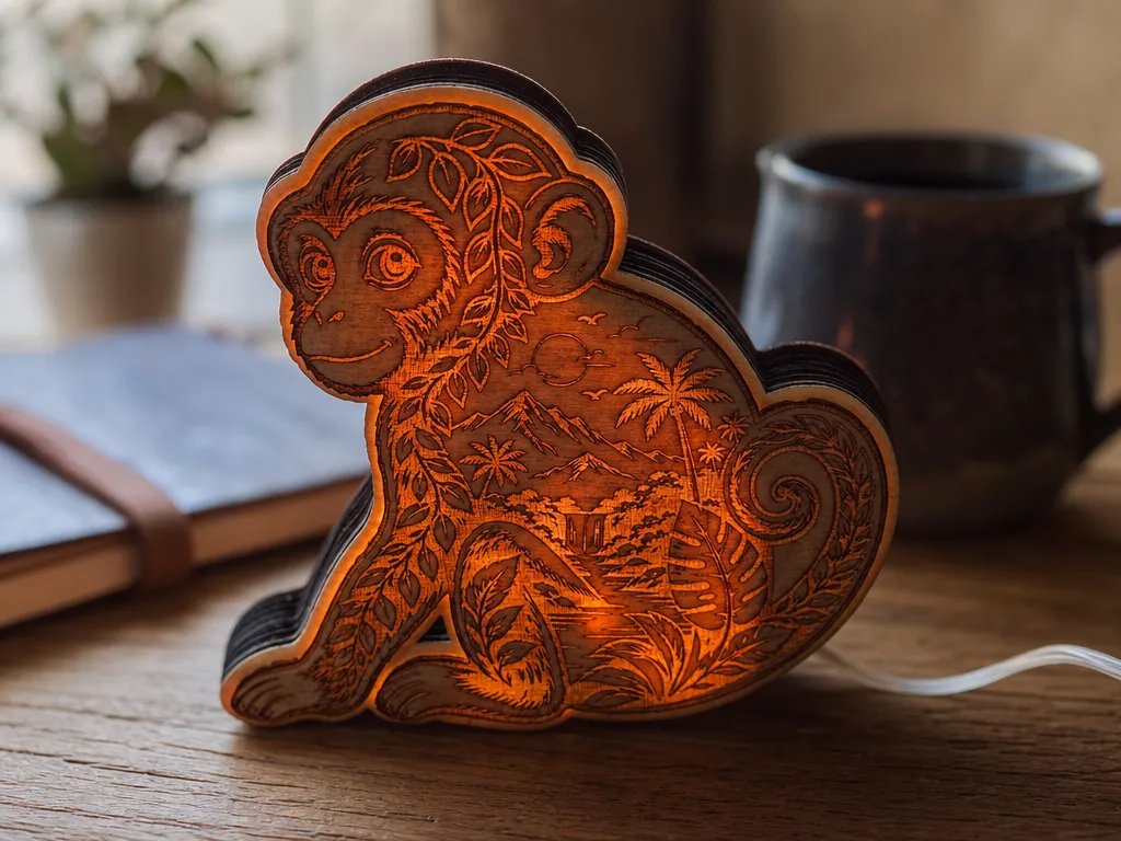 Petit singe lumineux