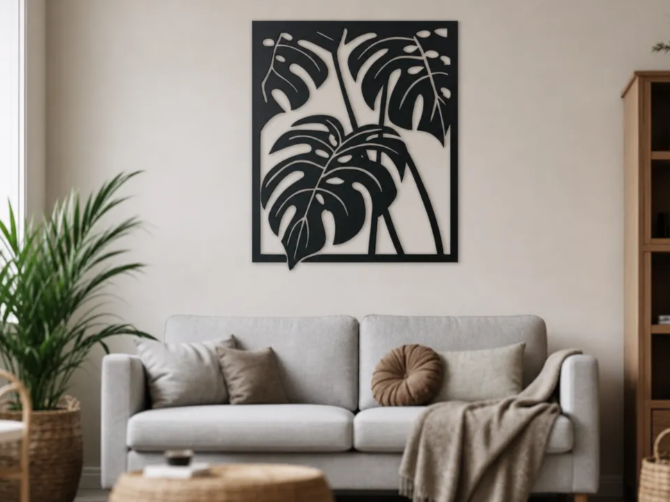 Monstera wall deco