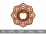 [Laser cut and engrave] Apple - Laser Cutting Design Bundle