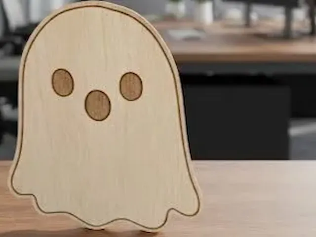 万圣节幽灵造型木质摆件