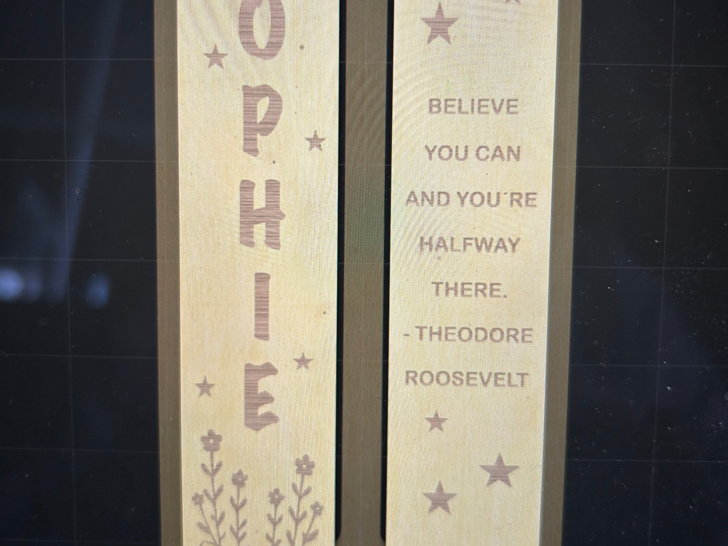 Personalized Wooden Bookmark