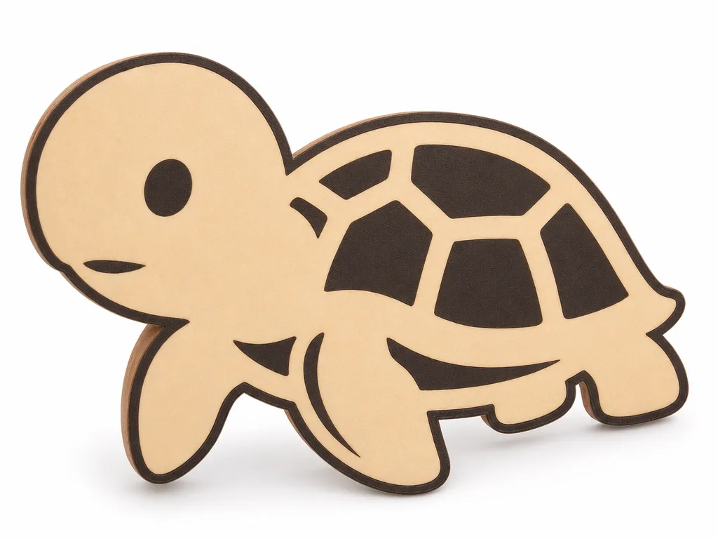 Cute Cartoon Turtle Illustration