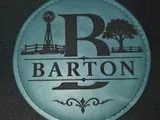 [Laser cut and engrave,Screen printing] Barton W3M3 Round Leatherette Patch with Windmill and Tree Motif