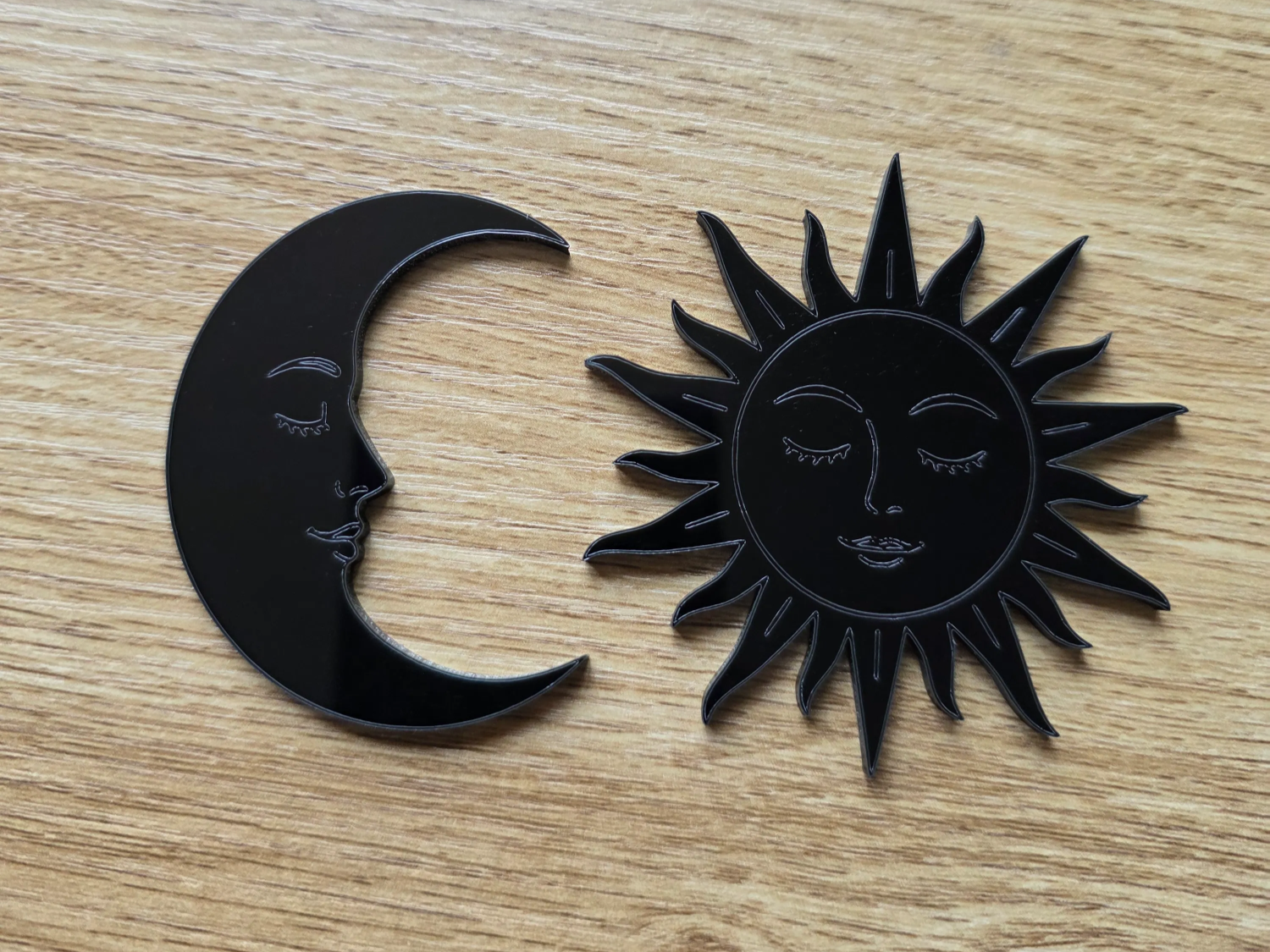 Simple Moon & Sun Set