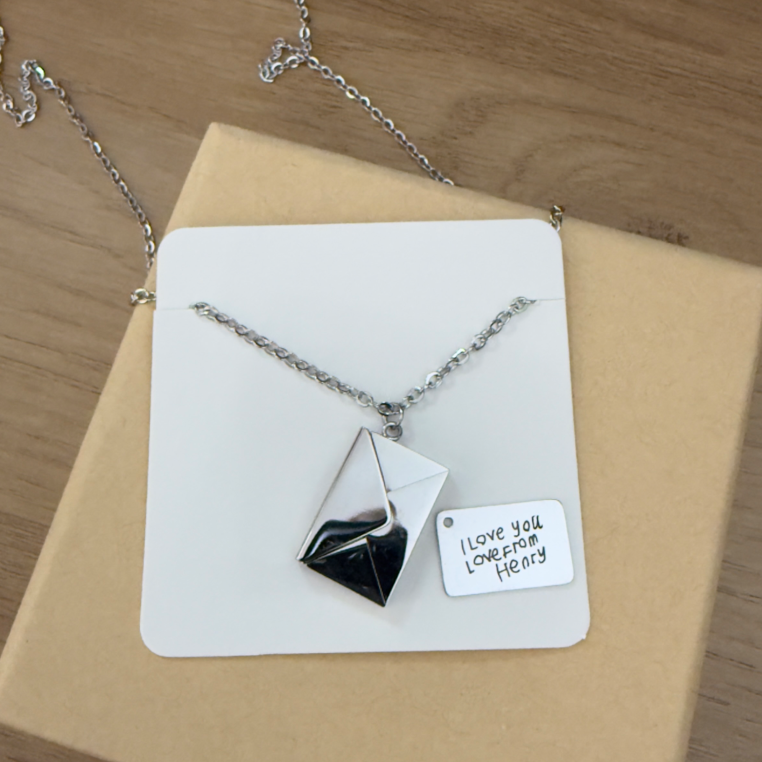 silver stainless steel pendant
