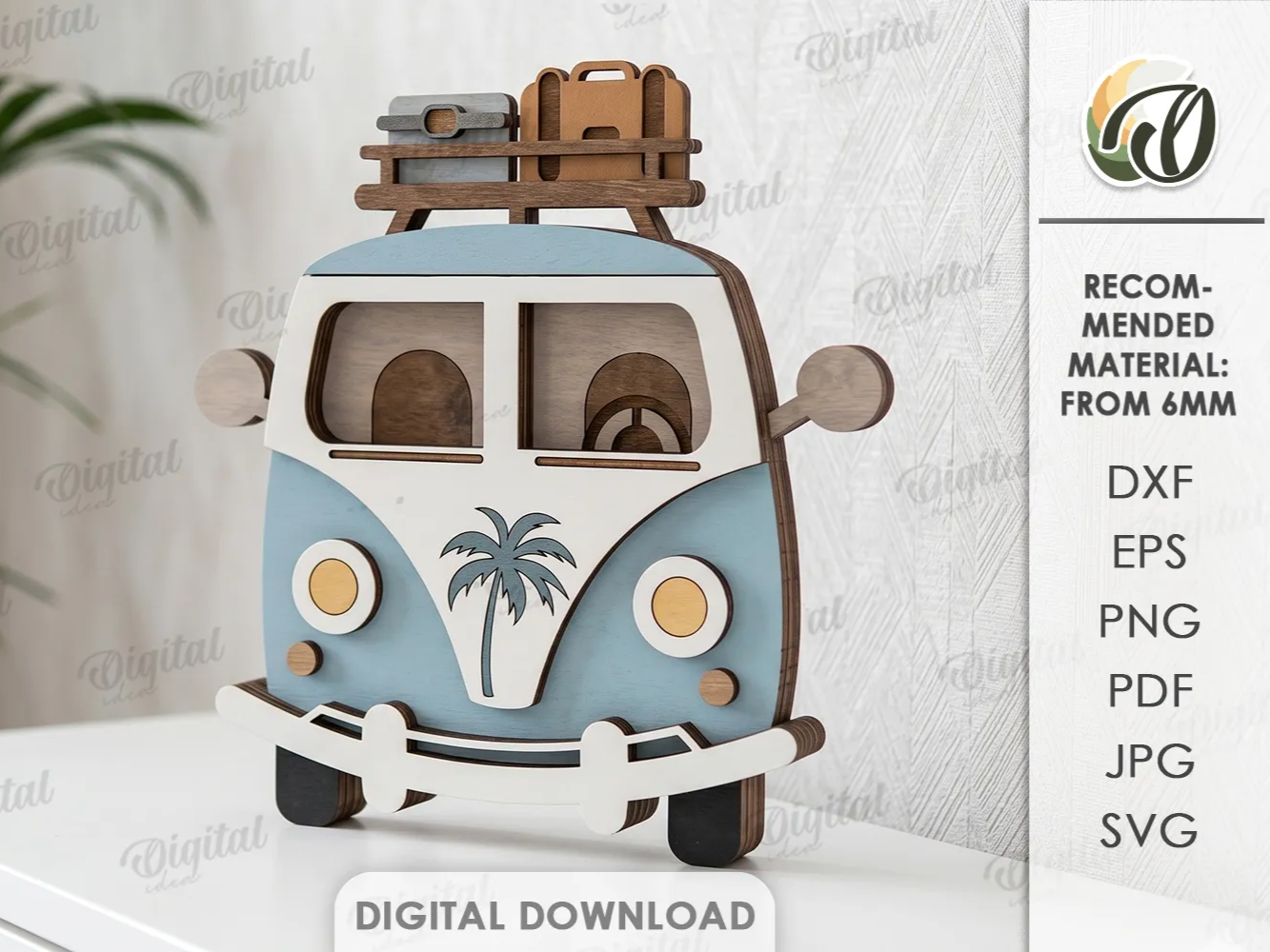 3D Summer Car Decor. Classic Automobile Wall Art Laser Cut Files. Camper. Vintage SVG. Garage & Man Cave Decor. Kids. Shelf sitter