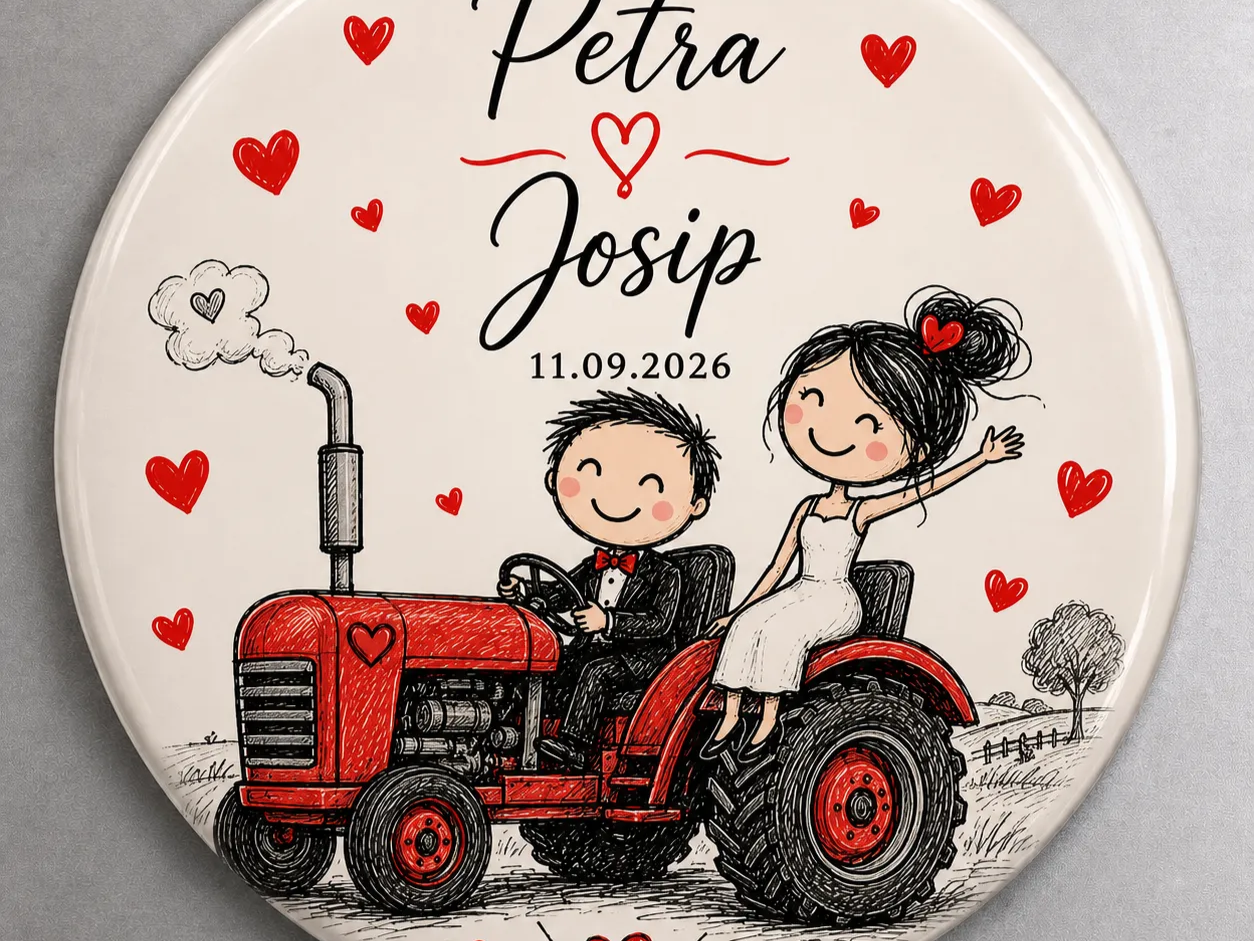 Wedding gift magnet