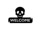[Laser cut and engrave] Haunted House Welcome Sign for Halloween Porch Decor