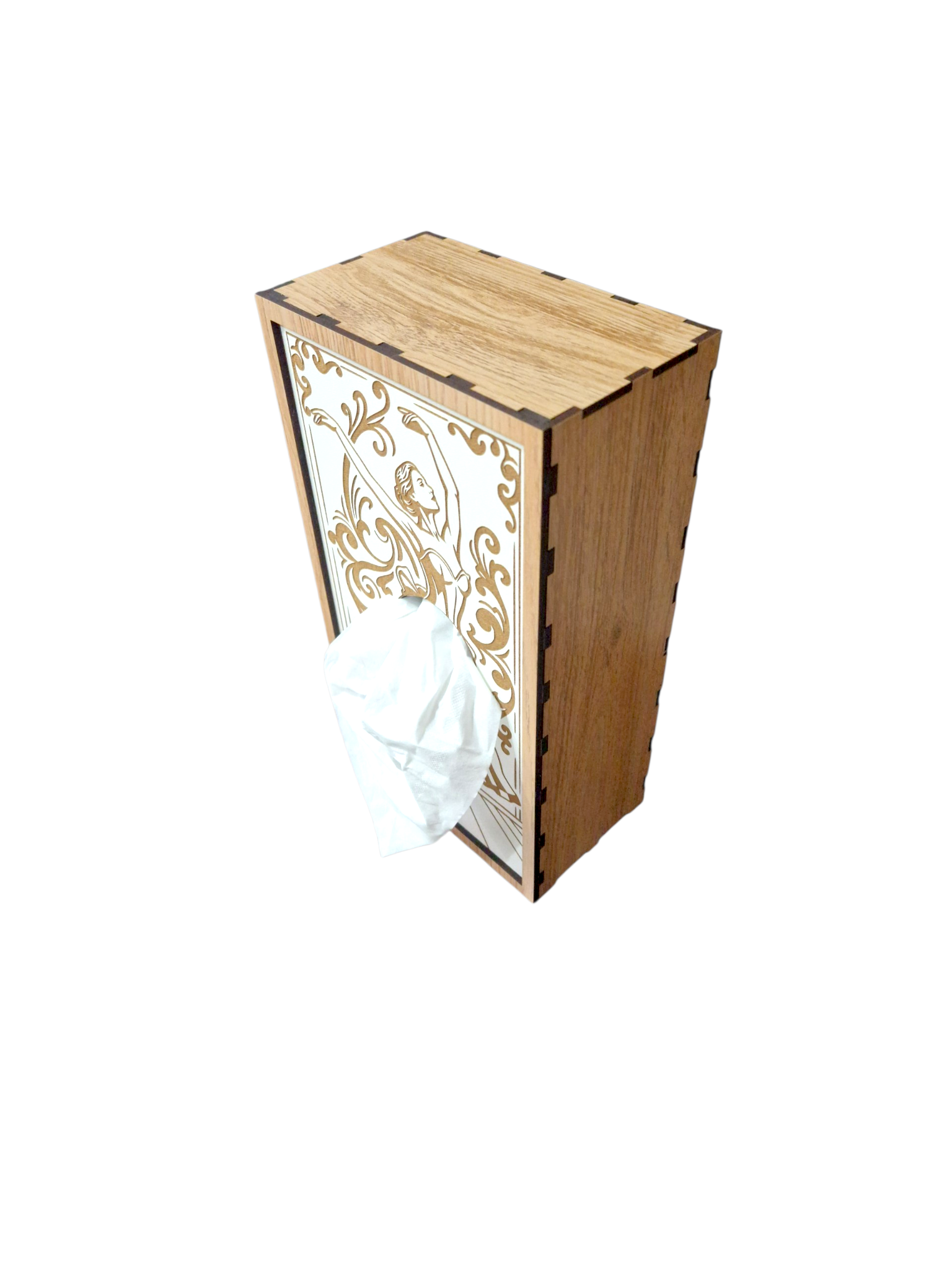 [Laser cut and engrave] Ballerina Laser Cut Tissue Box Files – Dance Decor svg