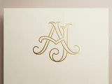 [Laser cut and engrave] Luxury AJ Initials Monogram Logo