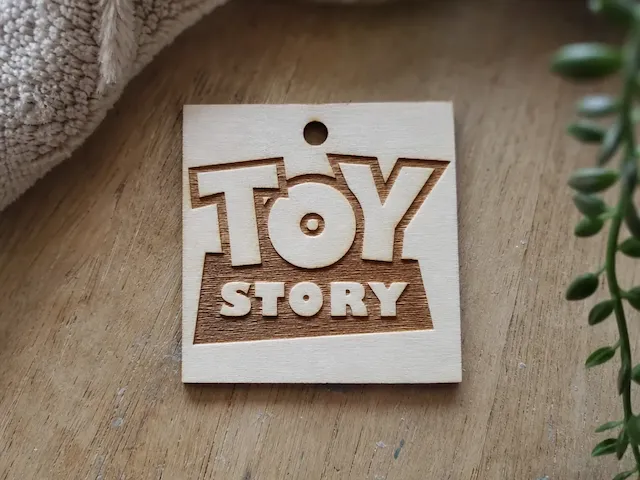 Toy Story Logo Wooden Hanging Ornament